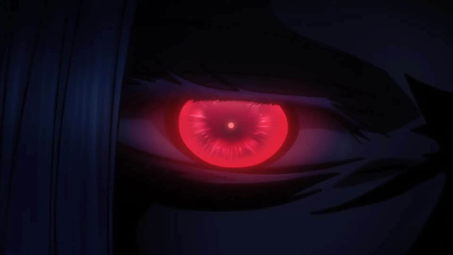 красный глаз аниме Магия и мускулы