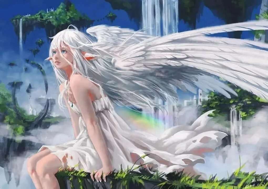 Ангел с белыми волосами 14