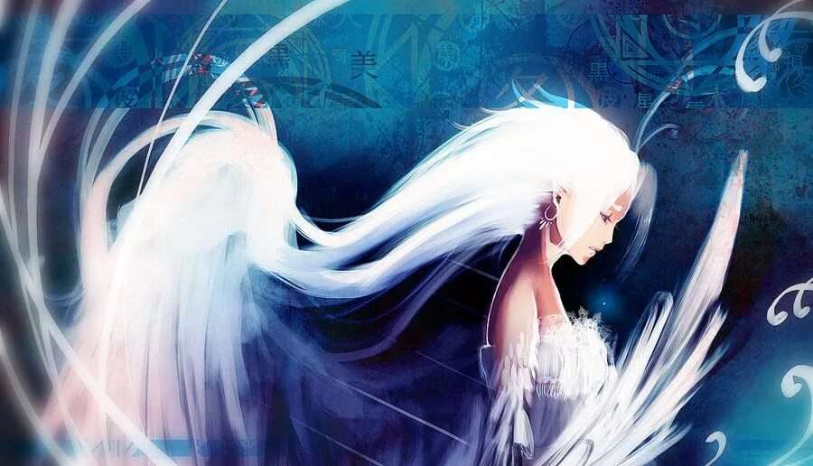 Ангел с белыми волосами 17