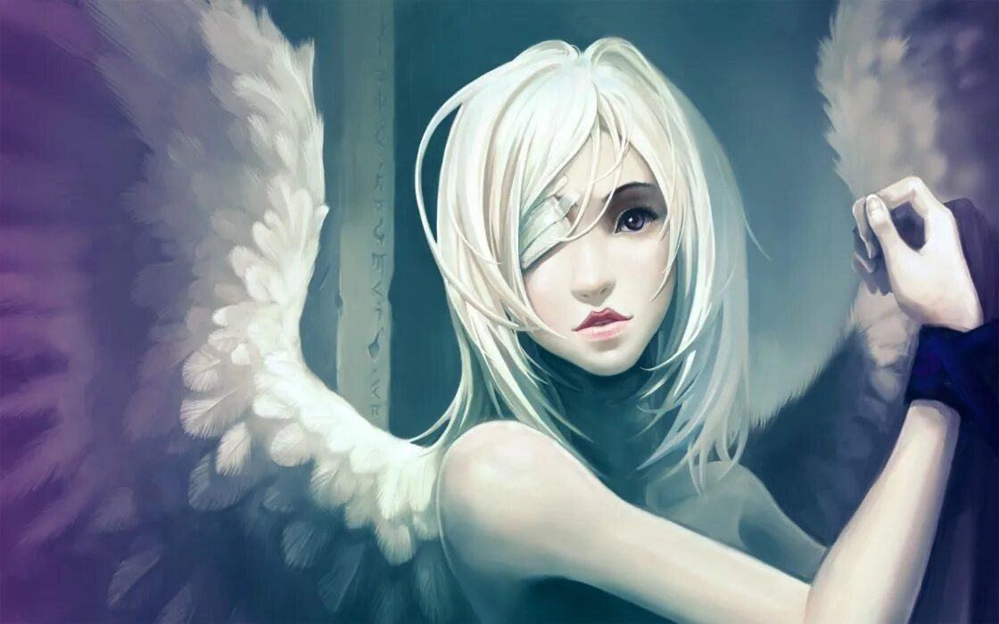 Ангел с белыми волосами 3