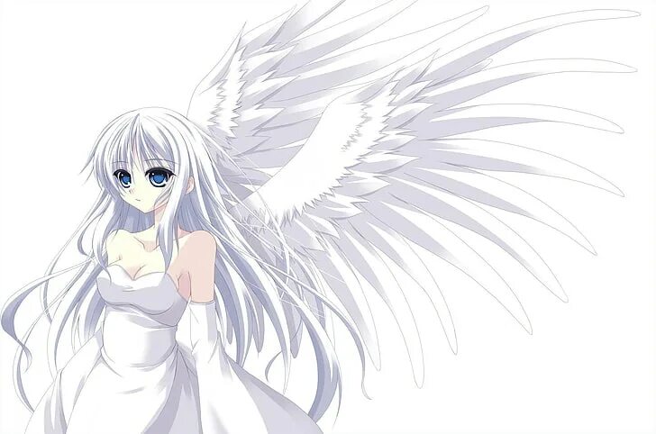 Ангел с белыми волосами 4