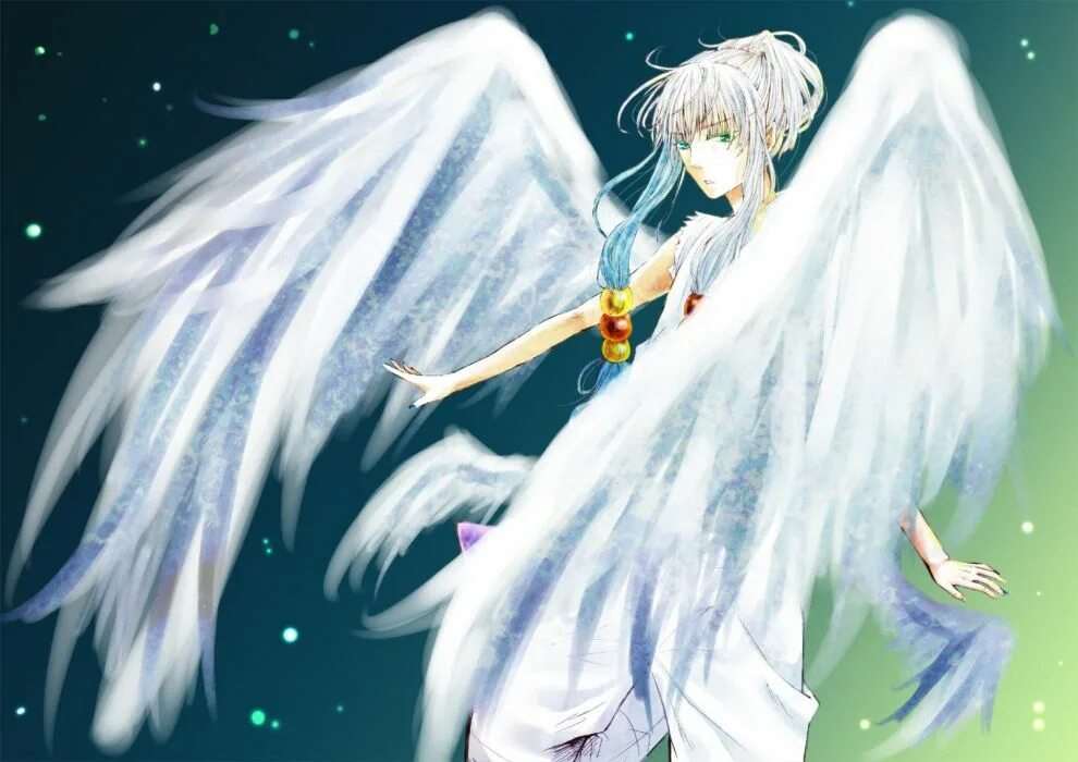 Ангел с белыми волосами 6