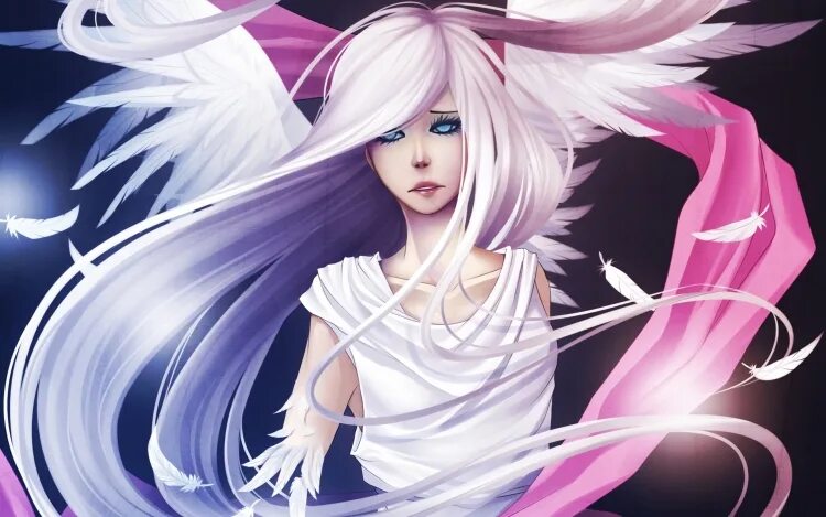 Ангел с белыми волосами 8