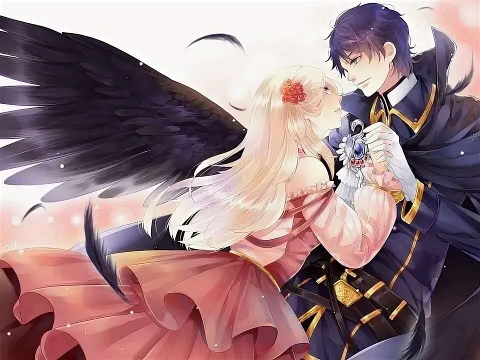 Аниме парень и девушка ангел 5