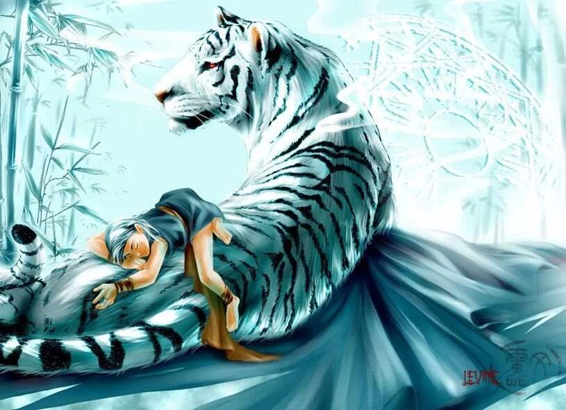 Белый тигр аниме 16