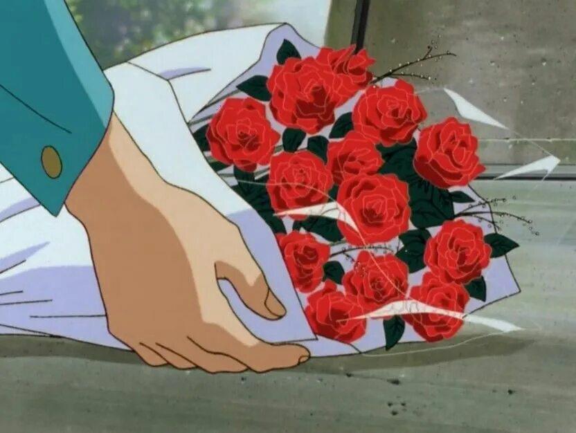 Букет роз аниме 3