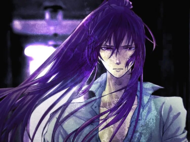 Демон с фиолетовыми волосами 11
