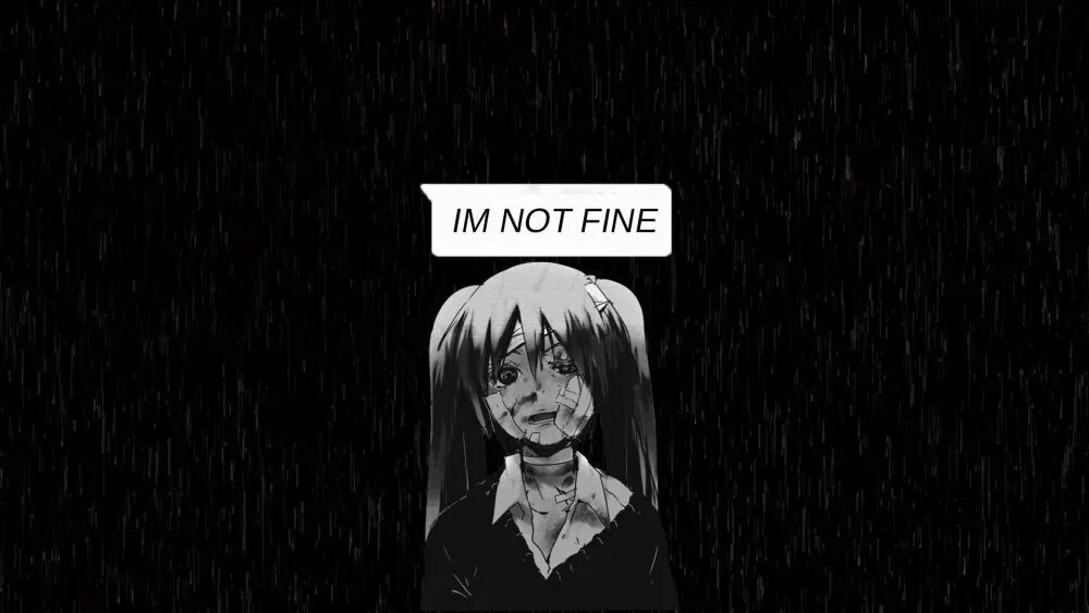 Депрессивный фон аниме 17