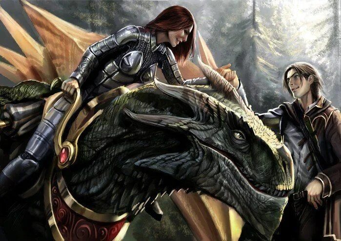 Девушка и парень дракон 1