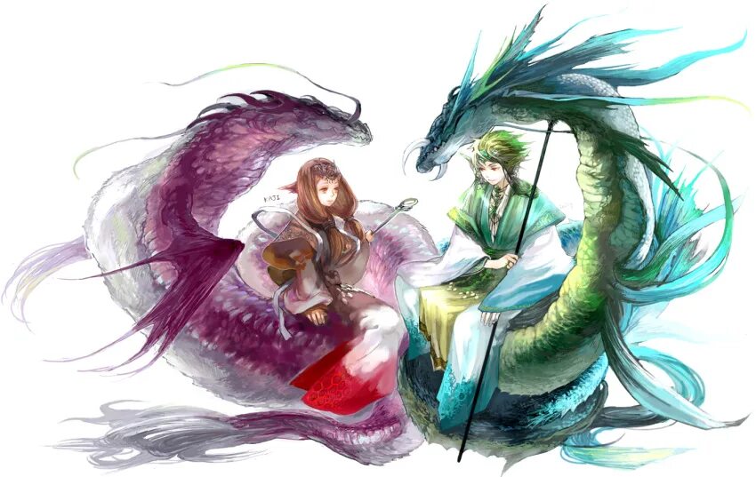 Девушка и парень дракон 4