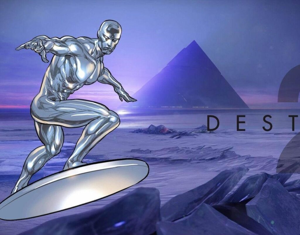 Игрок в Destiny 2 становится Серебряным Серфером благодаря новому скейтборду