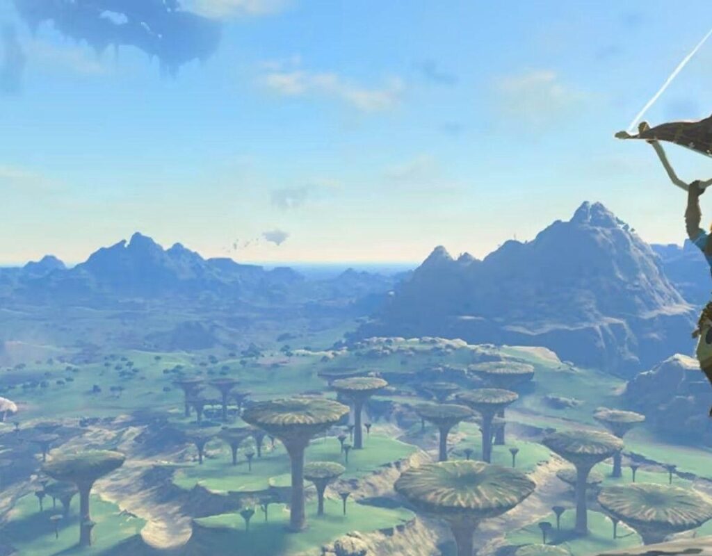 Игрок в Zelda Tears of the Kingdom создает транспортное средство Desert Skull