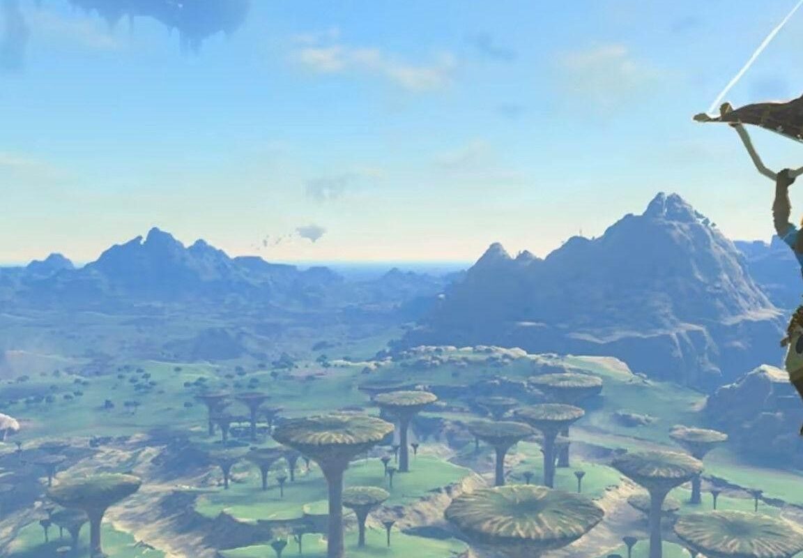 Игрок в Zelda Tears of the Kingdom создает транспортное средство Desert Skull