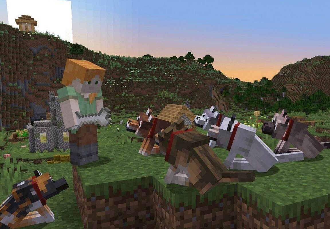 Изображение Minecraft показывает реальные вдохновения для всех новых вариантов волков