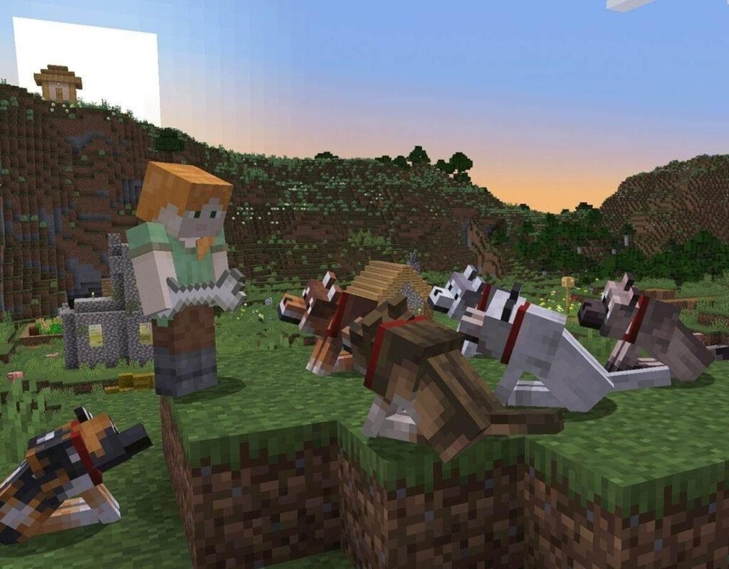 Изображение Minecraft показывает реальные вдохновения для всех новых видов волков