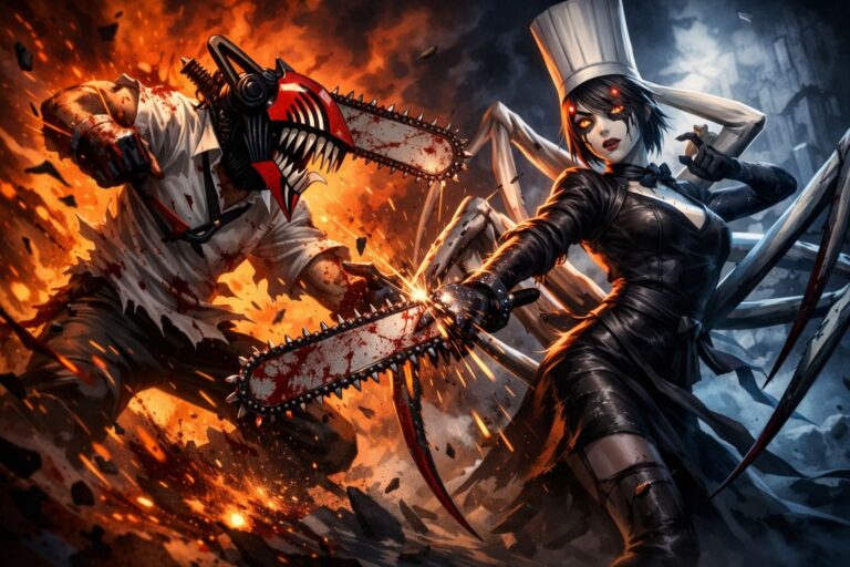 Chainsaw Man vs Justice Devil fight analysis