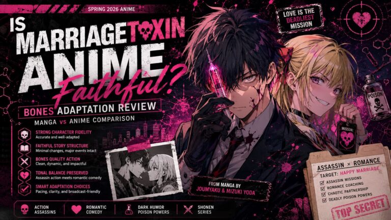Is MarriageToxin Anime Faithful? BONES Adaptation Review and Manga vs Anime Comparison Is MarriageToxin Anime Faithful? BONES Adaptation Review and Manga vs Anime Comparison