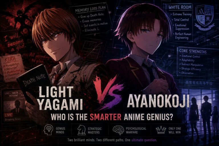 Light Yagami vs Ayanokoji: Who Is the Smarter Anime Genius?