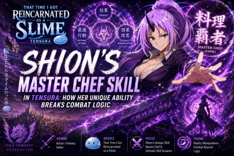 Shion’s Master Chef Skill in Tensura: How Her Unique Ability Breaks Combat Logic Shion’s Master Chef Skill in Tensura: How Her Unique Ability Breaks Combat Logic