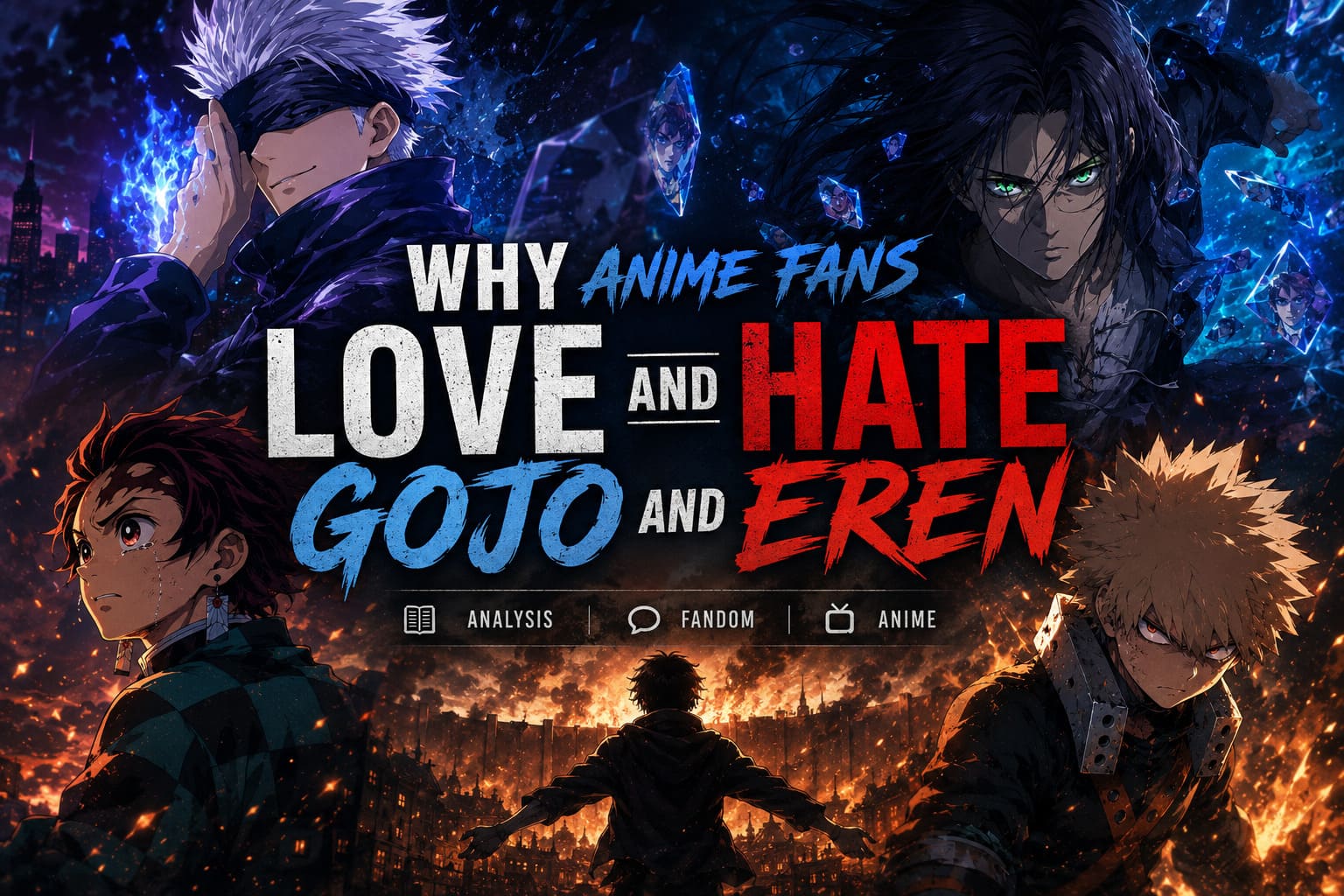Why Anime Fans Love and Hate Gojo and Eren Why Anime Fans Love and Hate Gojo and Eren
