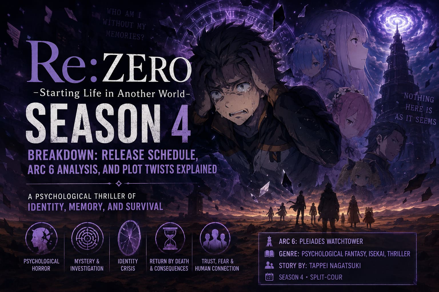 Re:Zero Season 4 Breakdown: Release Schedule, Arc 6 Analysis, and Plot Twists Explained Re:Zero Season 4 Breakdown: Release Schedule, Arc 6 Analysis, and Plot Twists Explained