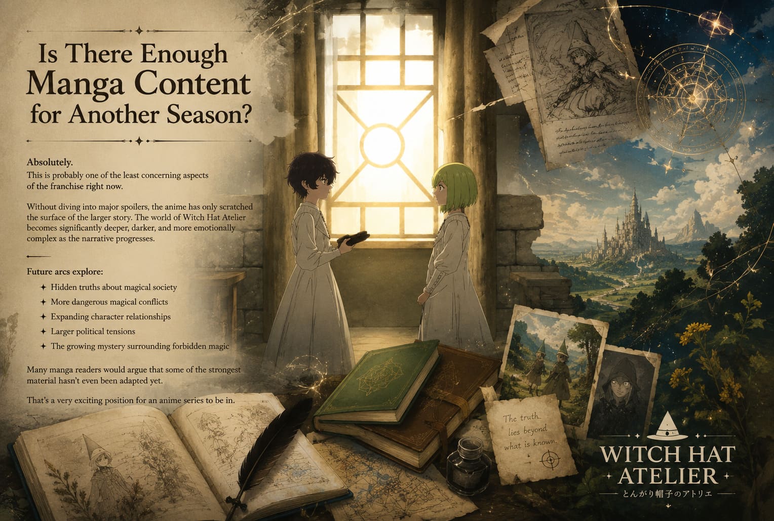 Witch Hat Atelier Season 2: Why Fans Are Already Expecting a Renewal Witch Hat Atelier Season 2: Why Fans Are Already Expecting a Renewal