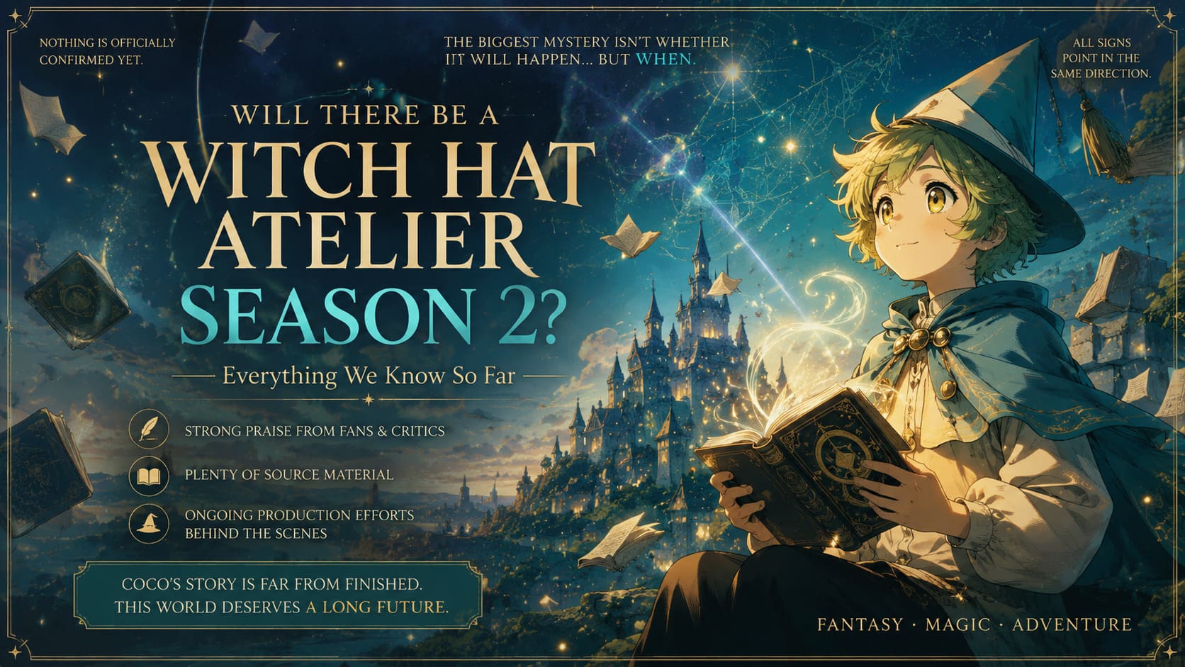 Witch Hat Atelier Season 2: Why Fans Are Already Expecting a Renewal Witch Hat Atelier Season 2: Why Fans Are Already Expecting a Renewal