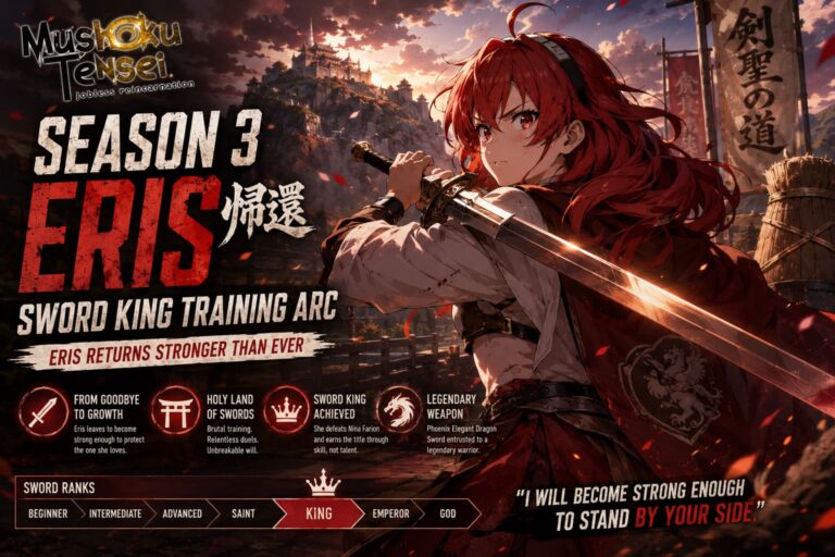 Mushoku Tensei Season 3 Eris Sword King Training Arc Explained Mushoku Tensei Season 3 Eris Sword King Training Arc Explained