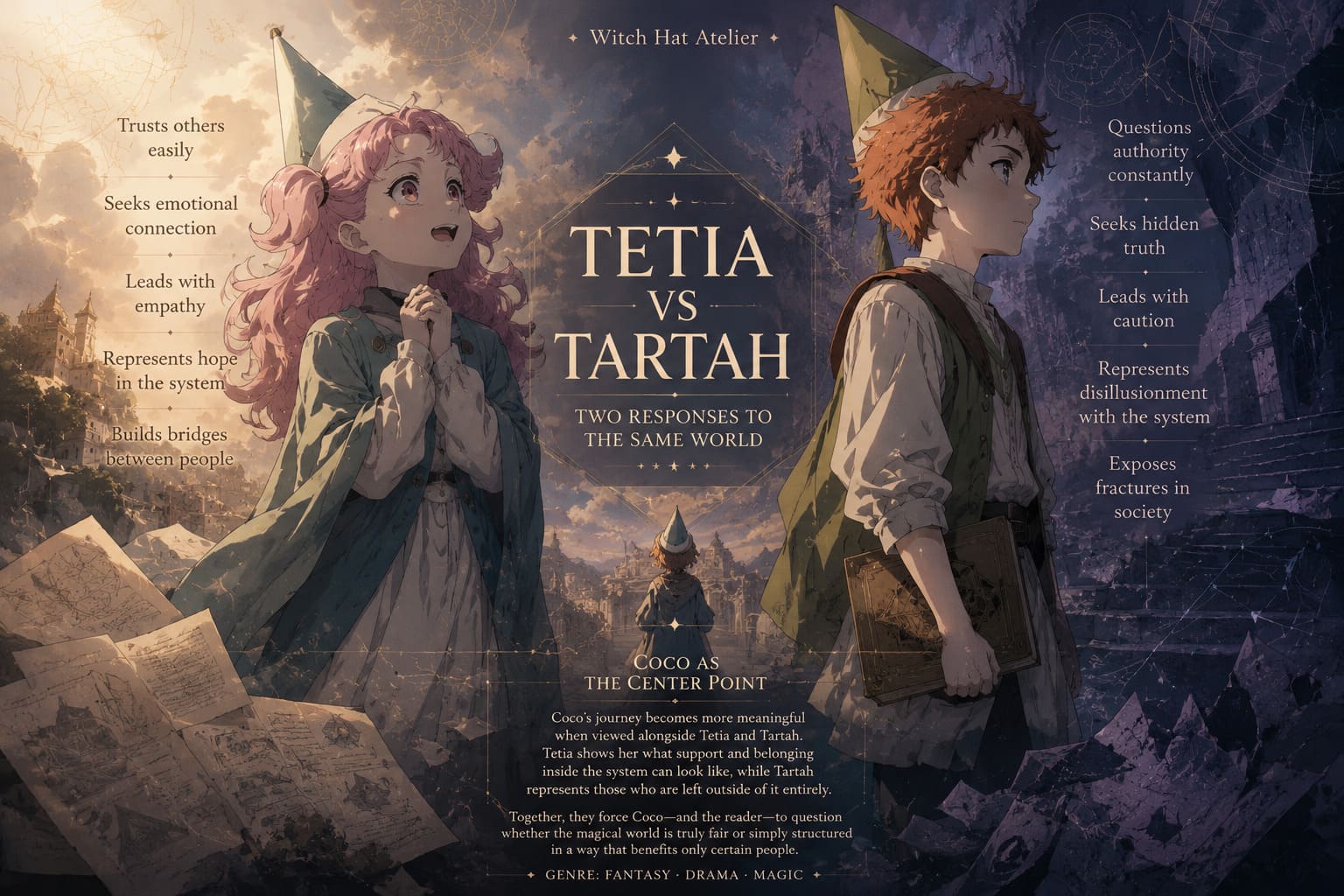 Tetia and Tartah, A Deep Character Analysis: The Light and Shadow of Witch Hat Atelier Tetia and Tartah, A Deep Character Analysis: The Light and Shadow of Witch Hat Atelier