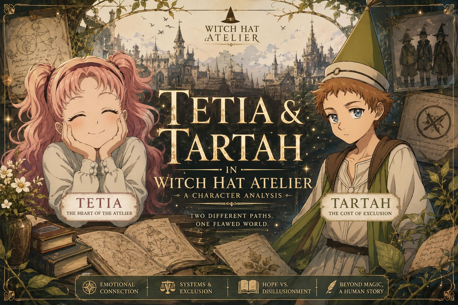 Tetia and Tartah, A Deep Character Analysis: The Light and Shadow of Witch Hat Atelier Tetia and Tartah, A Deep Character Analysis: The Light and Shadow of Witch Hat Atelier