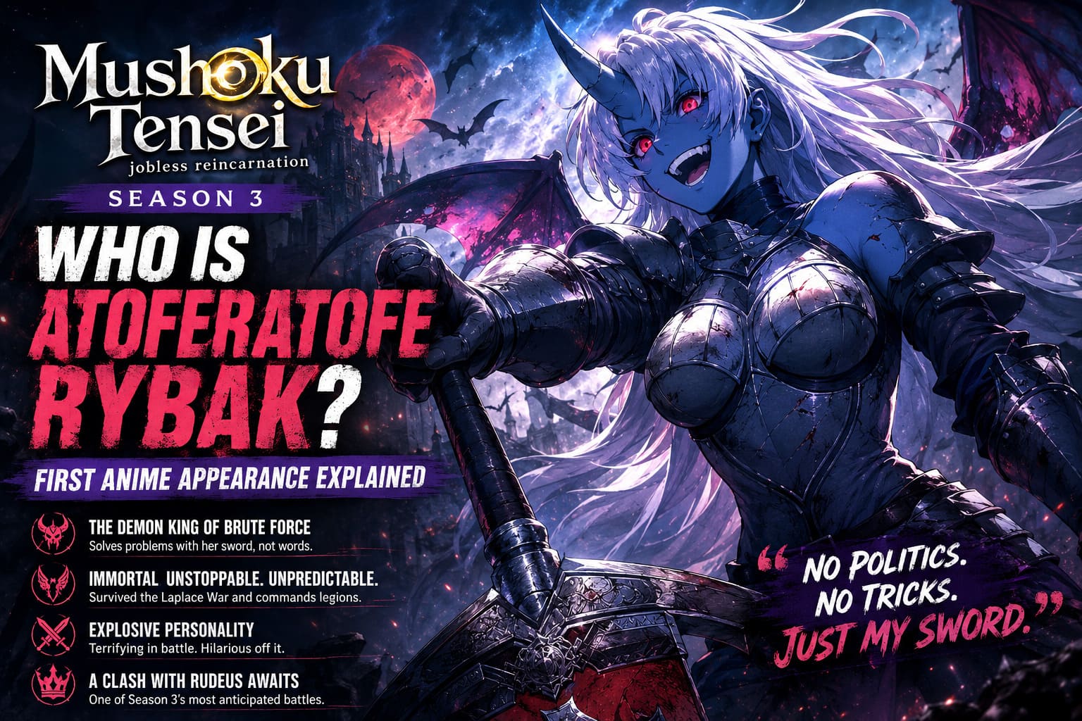 Mushoku Tensei Season 3: Who is Atoferatofe Rybak? First Anime Appearance Explained Mushoku Tensei Season 3: Who is Atoferatofe Rybak? First Anime Appearance Explained