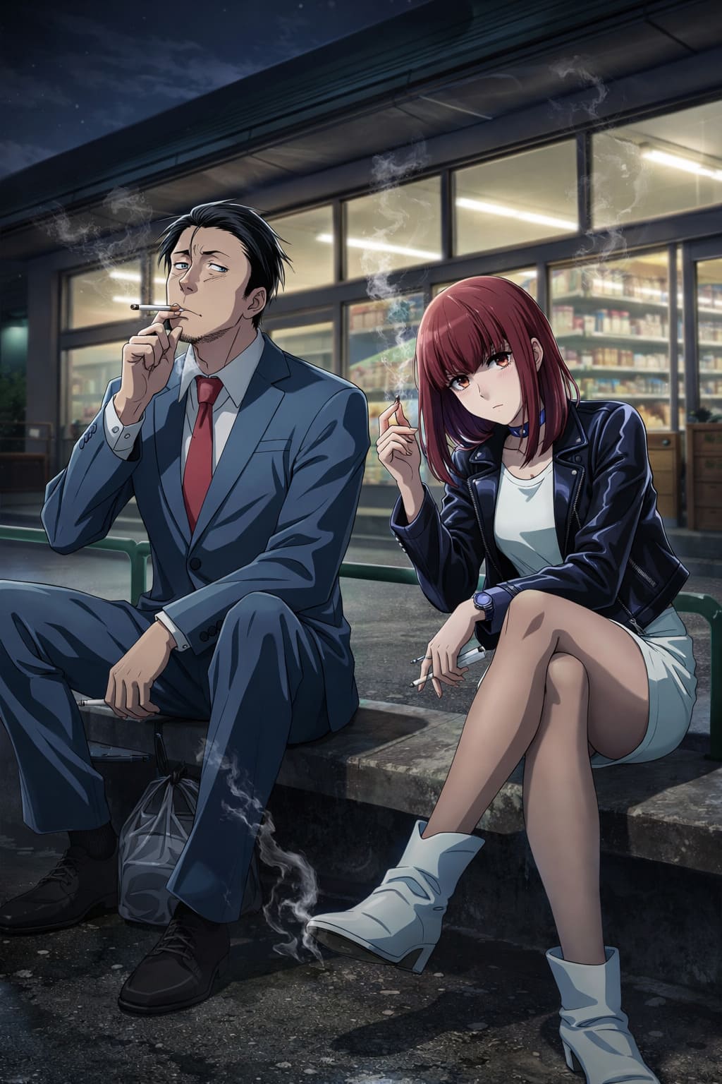 Is Behind the Supermarket, Smoking with You Getting an Anime? Release ...