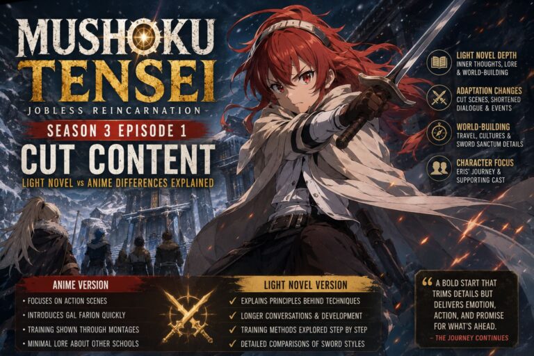 Mushoku Tensei Season 3 Episode 1 Cut Content: Light Novel vs Anime Differences Explained Mushoku Tensei Season 3 Episode 1 Cut Content: Light Novel vs Anime Differences Explained