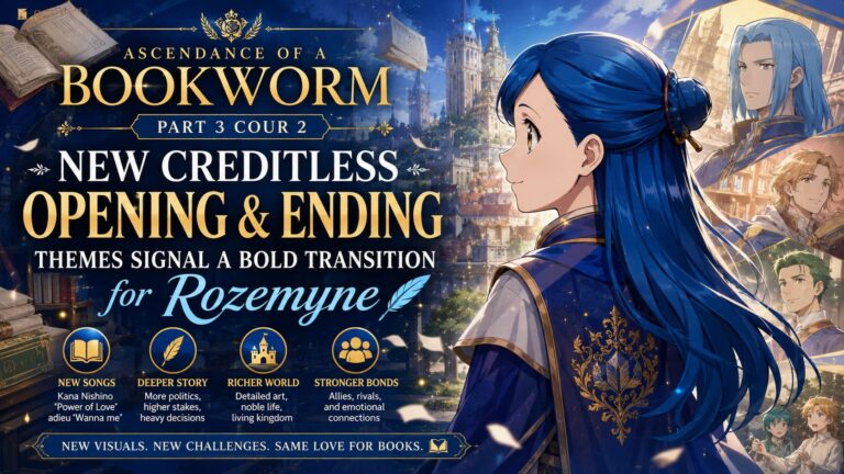 Ascendance of a Bookworm Part 3 Cour 2: New Creditless Opening and Ending Themes Signal a Bold Transition for Rozemyne