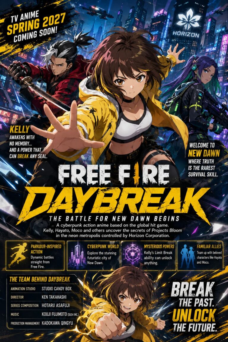 Free Fire Daybreak Anime Release Date, Studio, Plot, and Trailer Details Exposed Free Fire Daybreak Anime Release Date, Studio, Plot, and Trailer Details Exposed