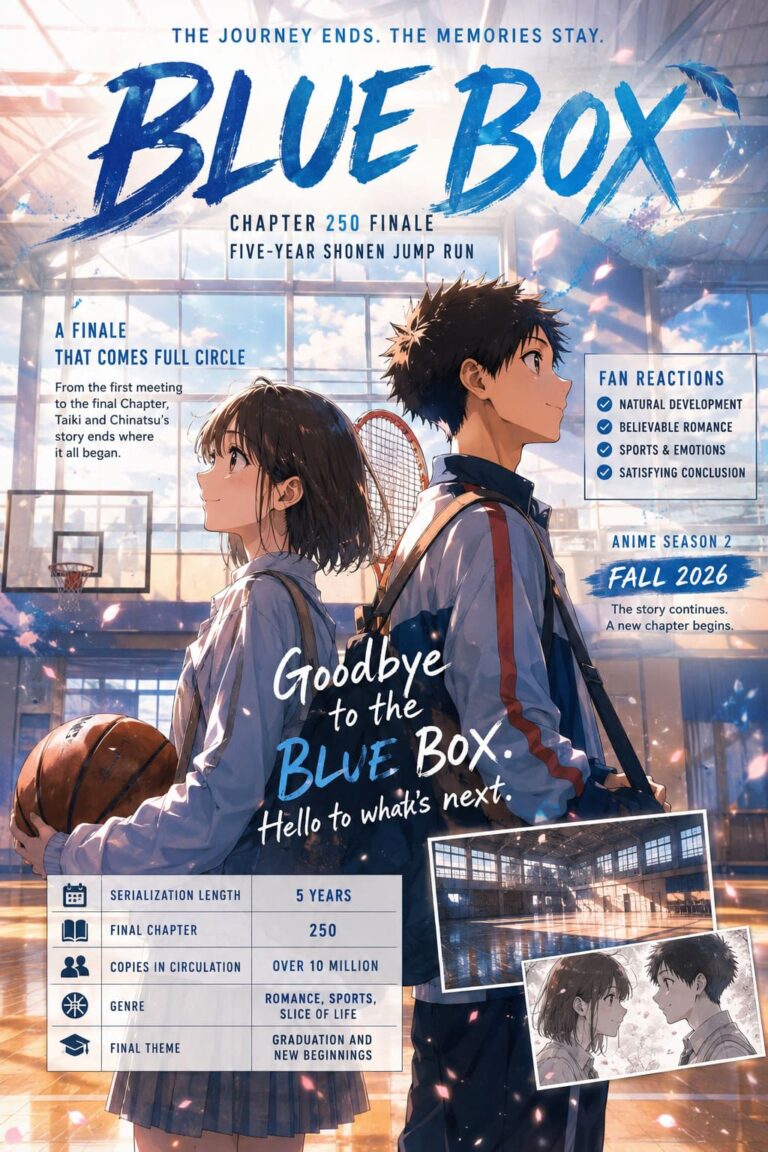 Blue Box Manga Ends After Five-Year Shonen Jump Run: Chapter 250 Finale, Fan Reactions, and Anime Season 2 Updates