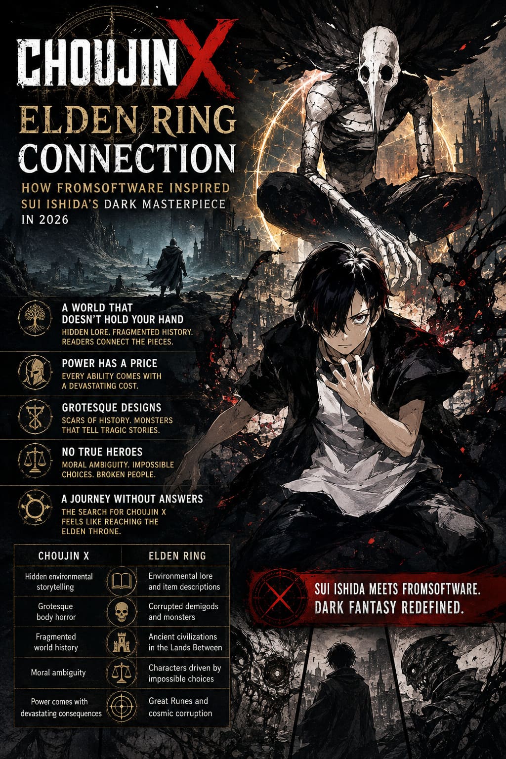 Choujin X Elden Ring Connection: How FromSoftware Inspired Sui Ishida's Dark Masterpiece in 2026 Choujin X Elden Ring Connection: How FromSoftware Inspired Sui Ishida's Dark Masterpiece in 2026