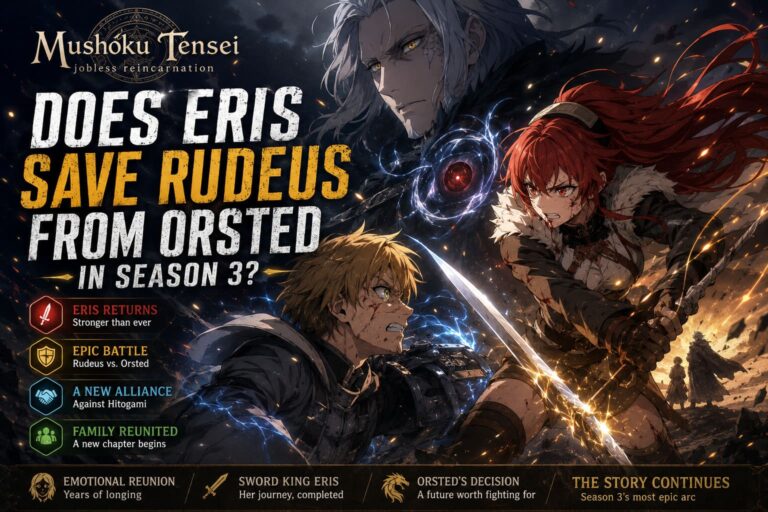 Does Eris Save Rudeus From Orsted in Mushoku Tensei Season 3?