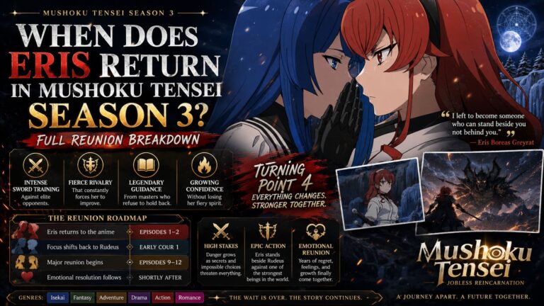 When Does Eris Return in Mushoku Tensei Season 3? Full Reunion Breakdown When Does Eris Return in Mushoku Tensei Season 3? Full Reunion Breakdown