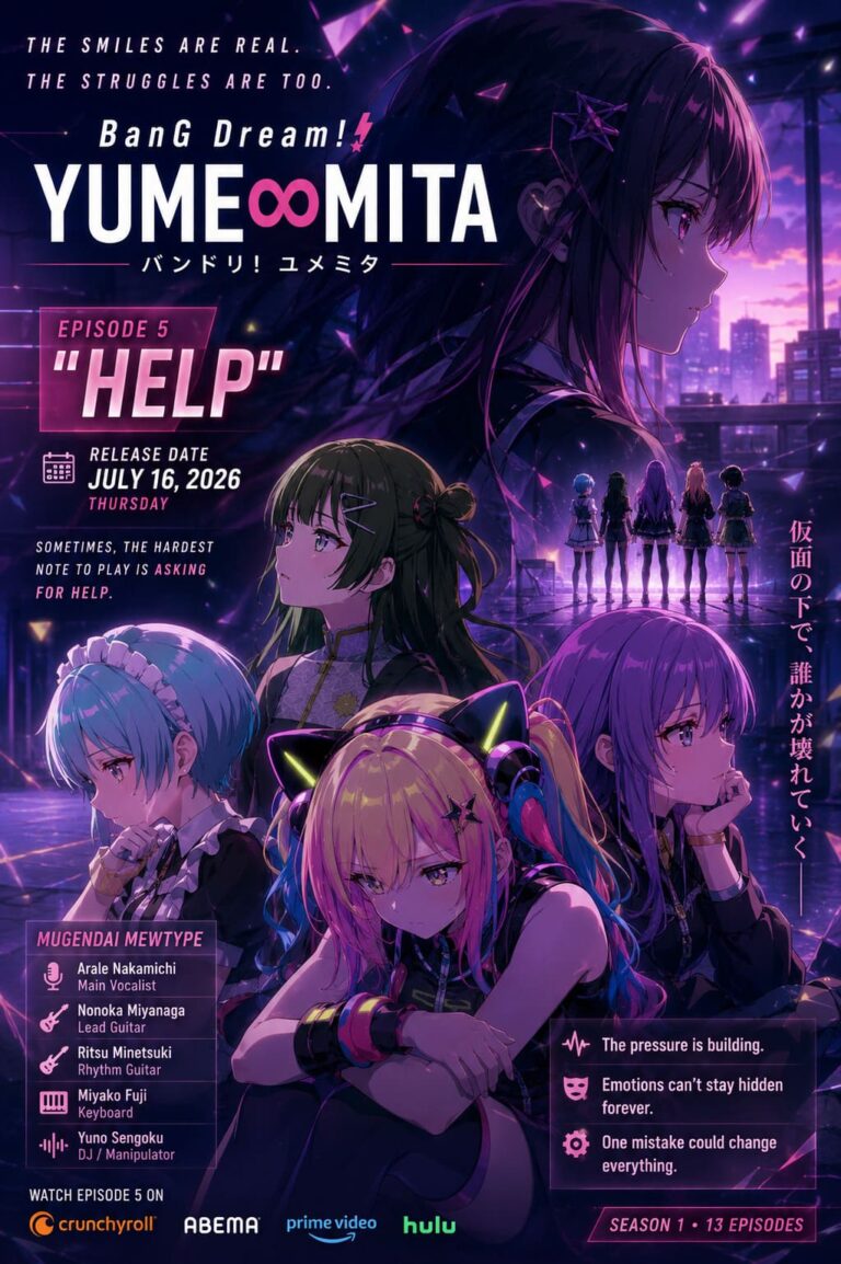 BanG Dream! YUME∞MITA Episode 5 Release Date, Preview, and Mugendai Mewtype Drama Explained