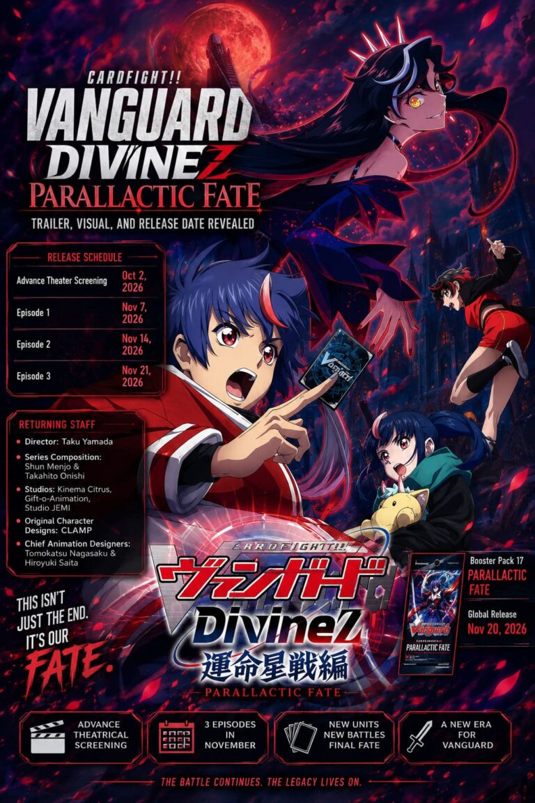 Cardfight Vanguard Divinez Parallactic Fate Trailer, Visual, and Release Date Revealed Cardfight Vanguard Divinez Parallactic Fate Trailer, Visual, and Release Date Revealed