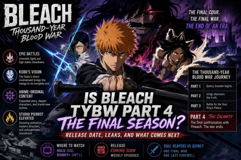 Is Bleach TYBW Part 4 the Final Season? Release Date, Leaks, and What Comes Next Is Bleach TYBW Part 4 the Final Season? Release Date, Leaks, and What Comes Next
