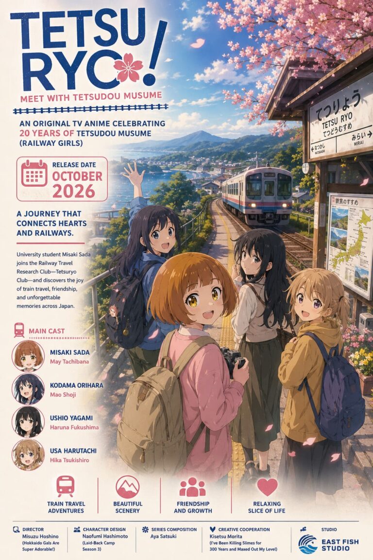 Tetsuryo Meet with Tetsudou Musume Anime Release Date, Trailer, and Cast Explained Tetsuryo Meet with Tetsudou Musume Anime Release Date, Trailer, and Cast Explained