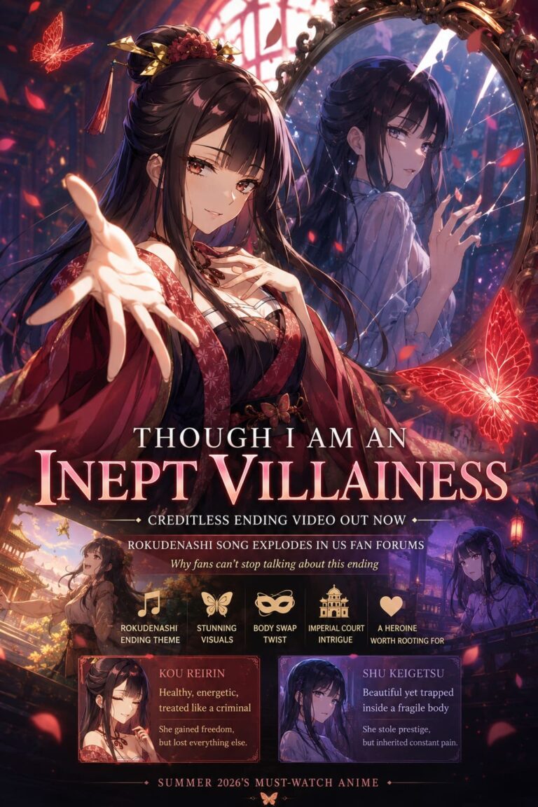 Though I Am an Inept Villainess Anime Shares Creditless Ending Video: Rokudenashi Song Explodes in US Fan Forums Though I Am an Inept Villainess Anime Shares Creditless Ending Video: Rokudenashi Song Explodes in US Fan Forums
