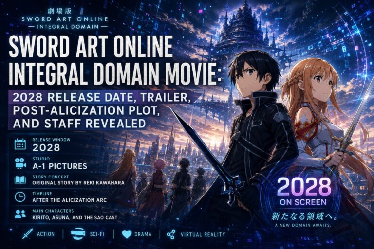Sword Art Online Integral Domain Movie: 2028 Release Date, Trailer, Post-Alicization Plot, and Staff Revealed Sword Art Online Integral Domain Movie: 2028 Release Date, Trailer, Post-Alicization Plot, and Staff Revealed