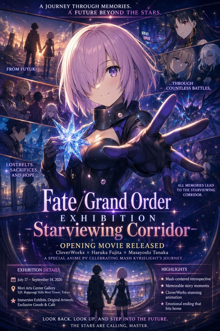 Fate Grand Order Exhibition Starviewing Corridor Opening Movie Released: CloverWorks and Violet Evergarden Director Team Up for Stunning FGO Anime PV
