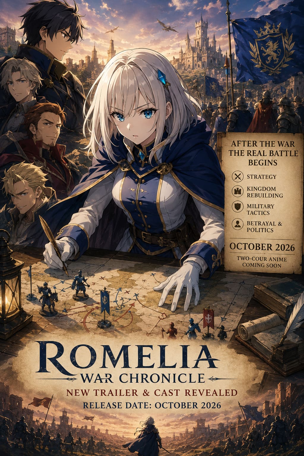 Romelia War Chronicle Anime Release Date: New October 2026 Trailer, Cast, and Story Details Revealed Romelia War Chronicle Anime Release Date: New October 2026 Trailer, Cast, and Story Details Revealed