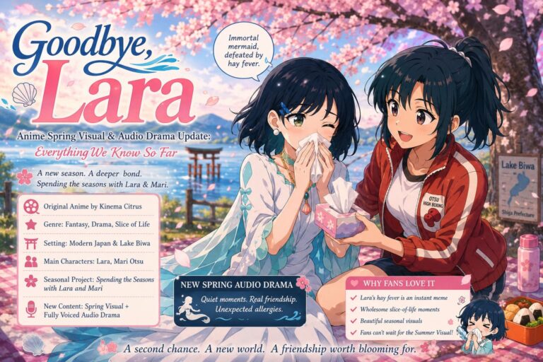 Goodbye Lara Anime Spring Visual & Audio Drama Update: Everything We Know So Far
