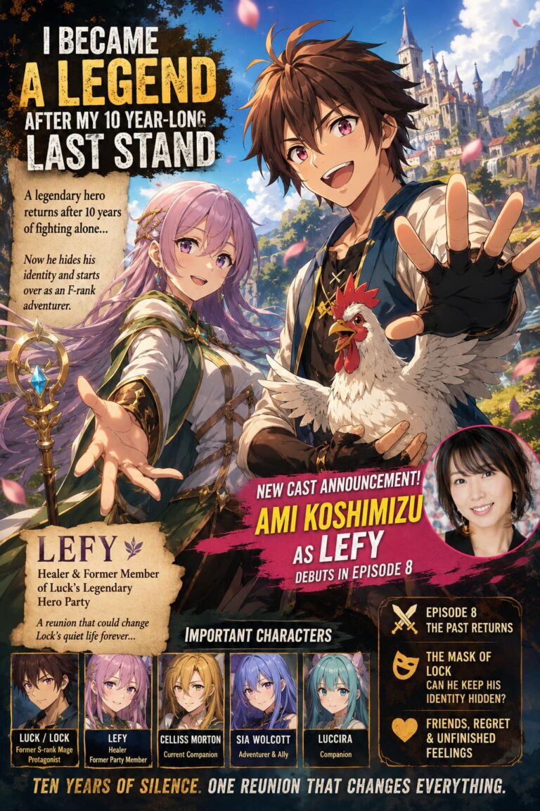 I Became a Legend after My 10 Year-Long Last Stand Anime Casts Ami Koshimizu as Lefy I Became a Legend after My 10 Year-Long Last Stand Anime Casts Ami Koshimizu as Lefy