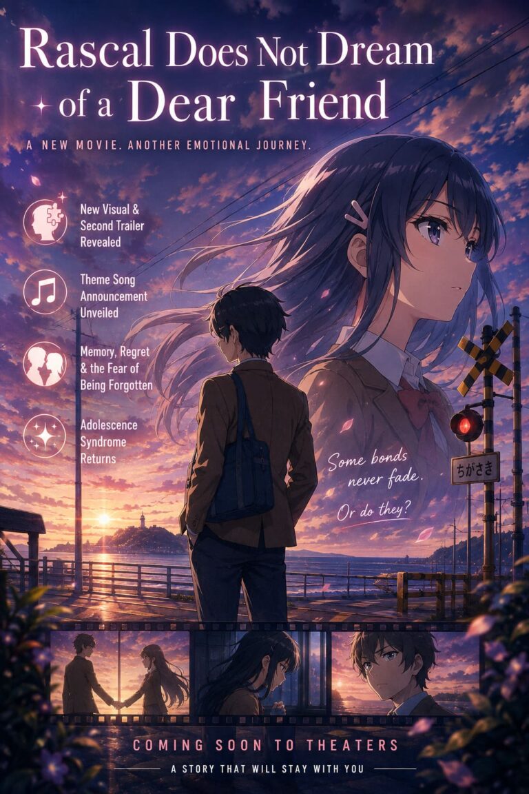 Rascal Does Not Dream of a Dear Friend Trailer, Visual, and Theme Song Revealed Rascal Does Not Dream of a Dear Friend Trailer, Visual, and Theme Song Revealed